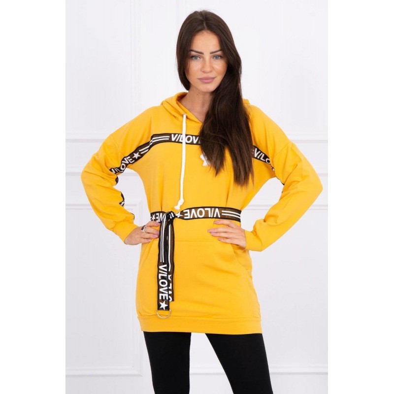 Dámske horčicové šaty 0140