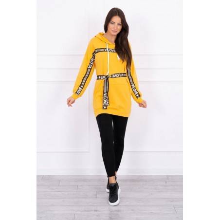 Dámske horčicové šaty 0140