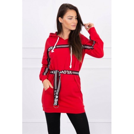 Dámske červené šaty 0140