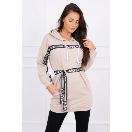 Dámske béžové šaty 0140