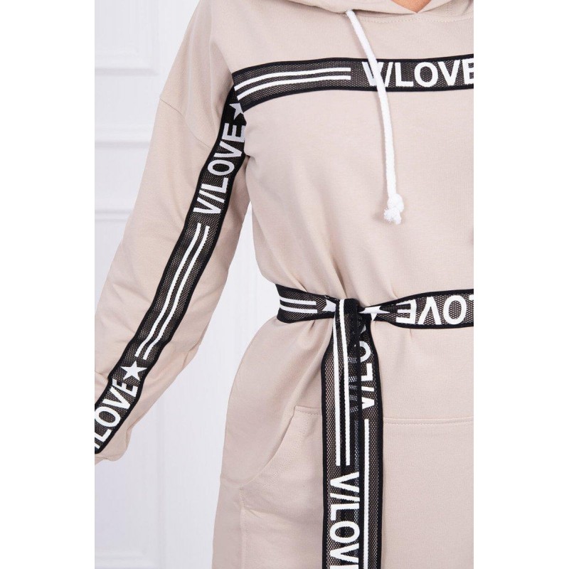 Dámske béžové šaty 0140