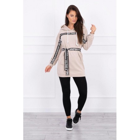 Dámske béžové šaty 0140