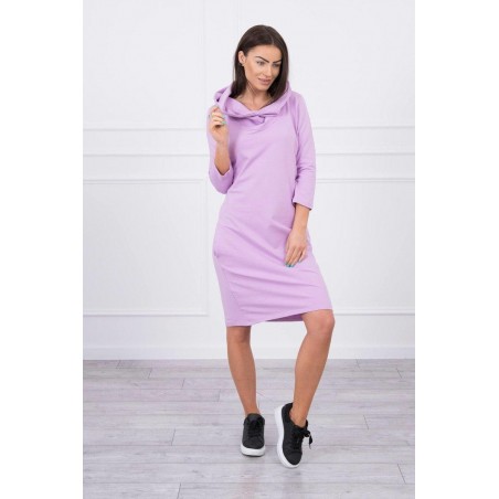 Šaty s kapucňou pre dámy 8847 - fialové