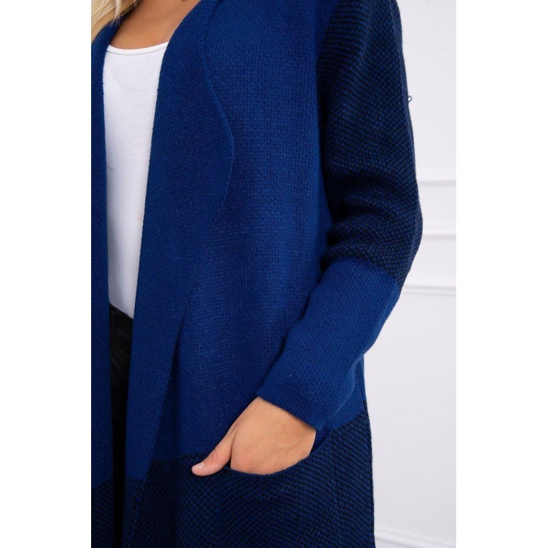 Dámsky dlhý kardigán 2019-26 - námornícky modrý