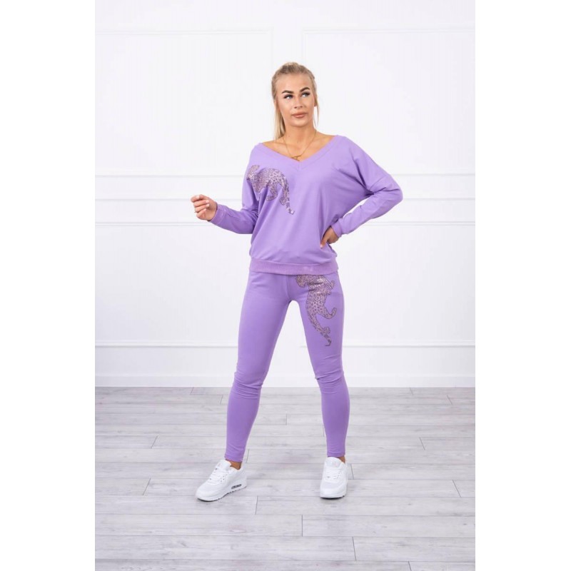Dámska tepláková súprava 9131 - fialová