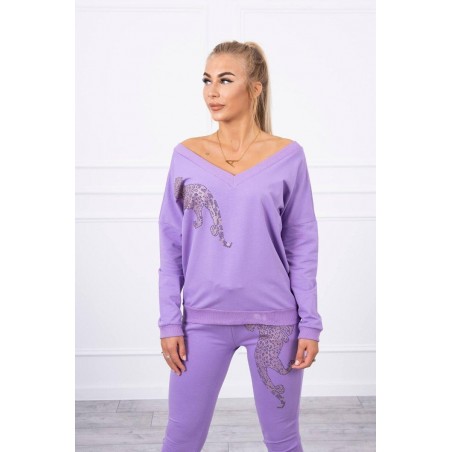 Dámska tepláková súprava 9131 - fialová