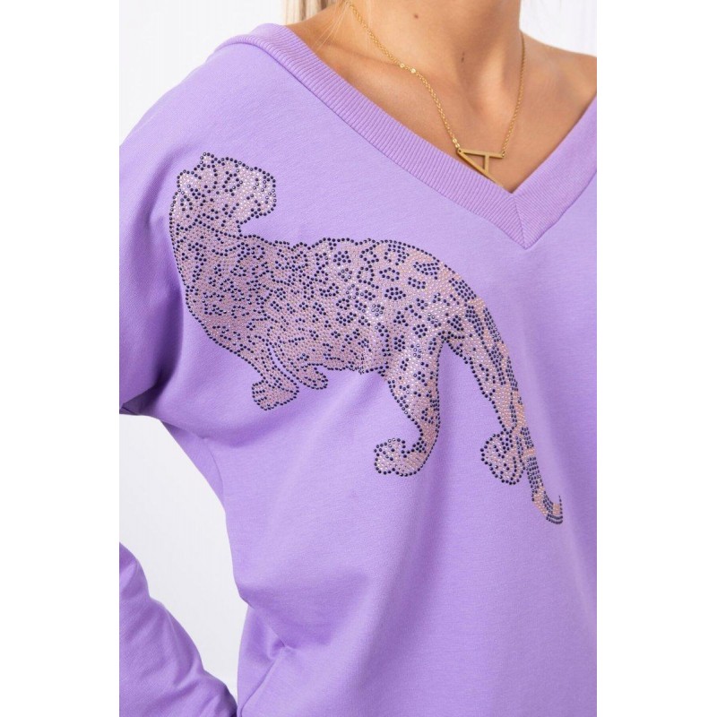 Dámska tepláková súprava 9131 - fialová