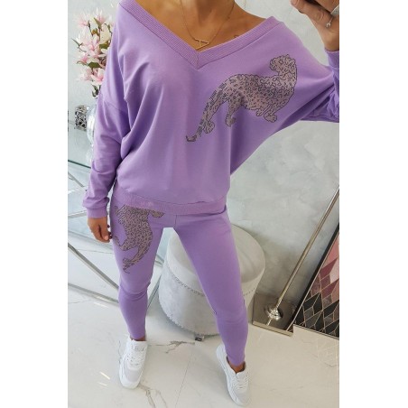 Dámska tepláková súprava 9131 - fialová