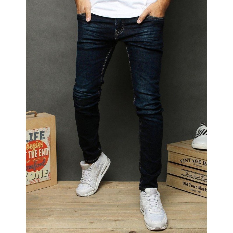 Tmavomodré pánske rifle UX2671