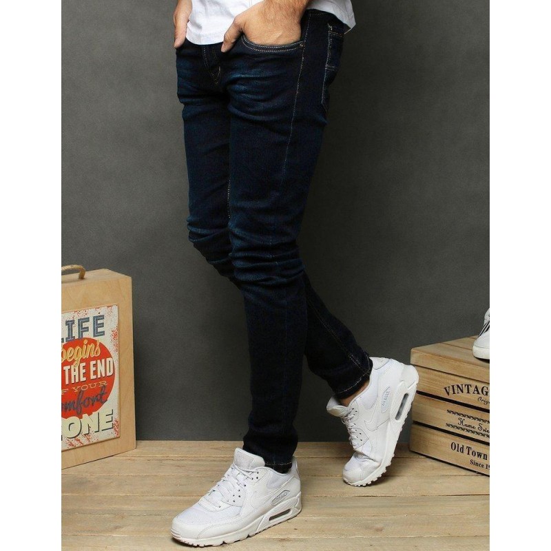 Tmavomodré pánske rifle UX2671