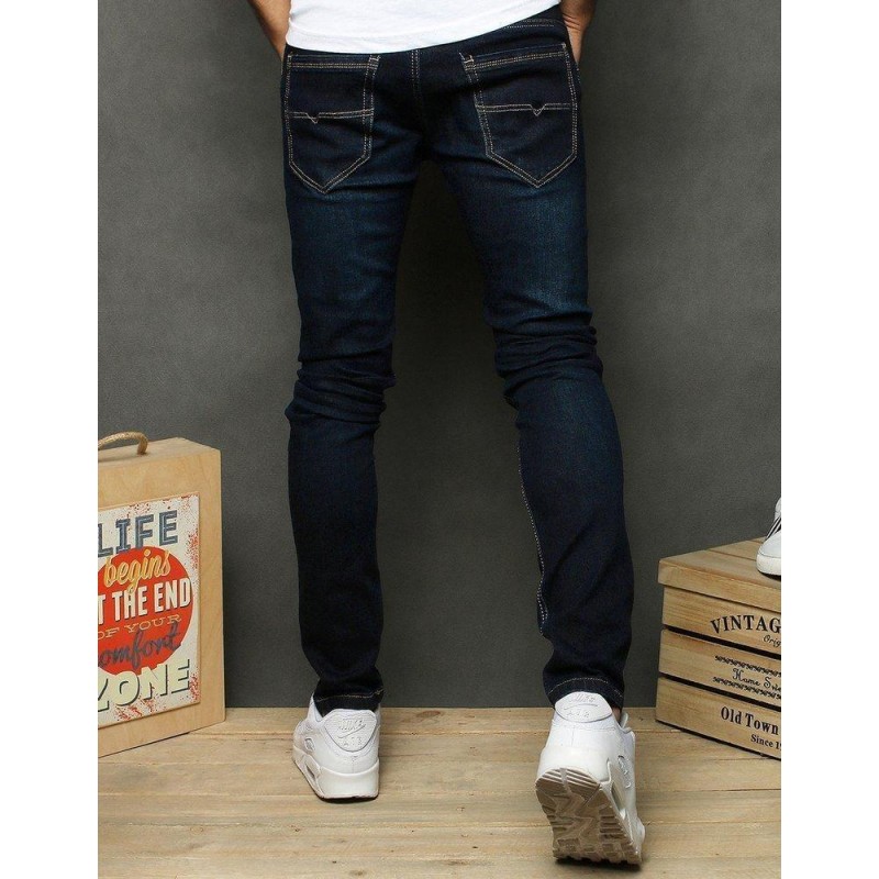 Tmavomodré pánske rifle UX2671