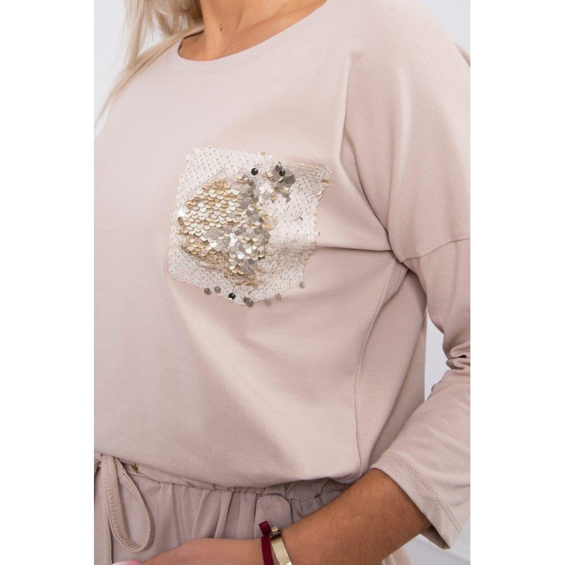 Šaty pre dámy 9004 - béžové