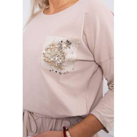 Šaty pre dámy 9004 - béžové