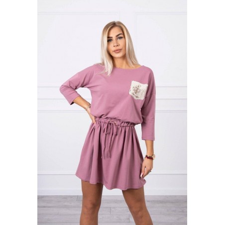 Šaty pre dámy 9004 - tmavoružové