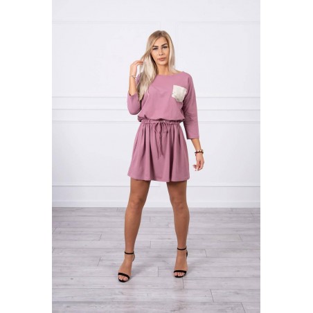 Šaty pre dámy 9004 - tmavoružové