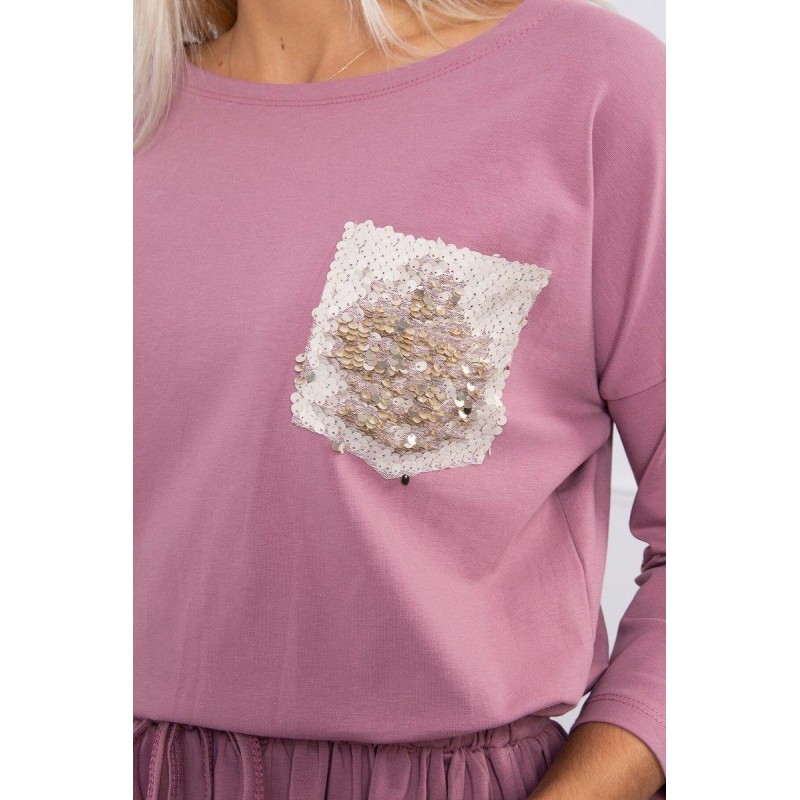 Šaty pre dámy 9004 - tmavoružové