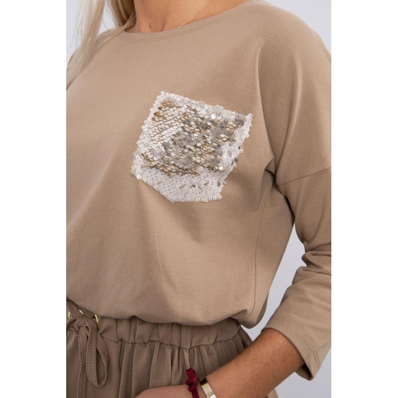 Šaty pre dámy 9004 - kamelové