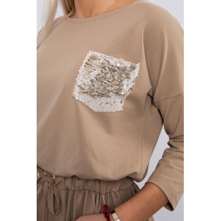 Šaty pre dámy 9004 - kamelové