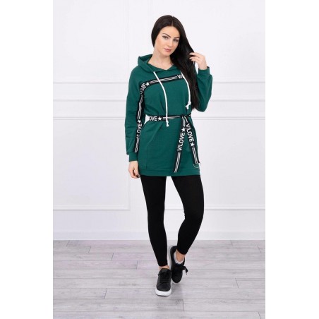 Dámske zelené šaty 0140