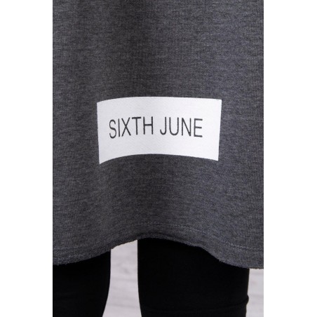 Kardigán s kapucňou pre dámy 033 - grafitový