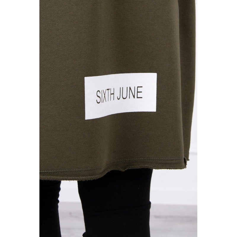 Kardigán s kapucňou pre dámy 033 - kaki