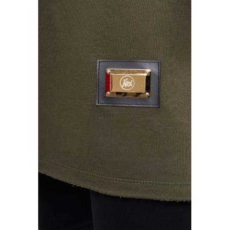 Kardigán s kapucňou pre dámy 033 - kaki