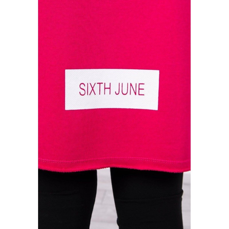 Kardigán s kapucňou pre dámy 033 - fuchsiový