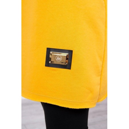 Kardigán s kapucňou pre dámy 033 - horčicový