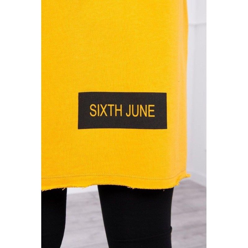 Kardigán s kapucňou pre dámy 033 - horčicový