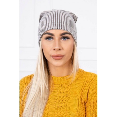 Čiapka pre dámy K142 - svetlosivá