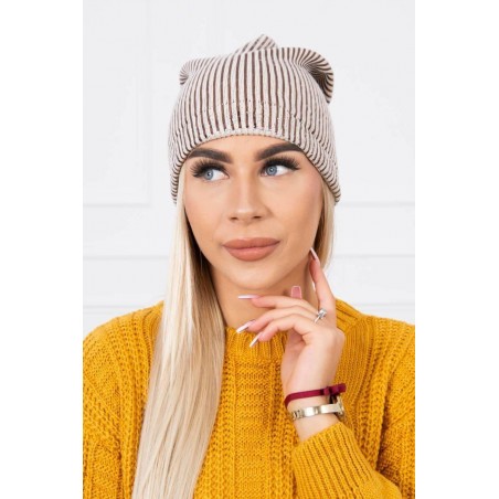Čiapka pre dámy K142 - svetlobéžová