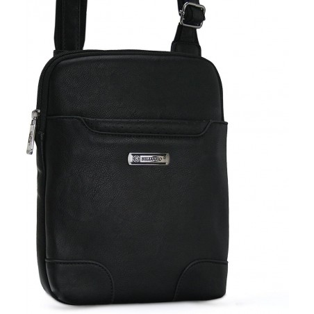 Čierna pánska taška z eko kože EP-8036