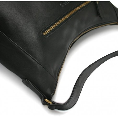 Dámska kožená kabelka v štýle vintage EB-97-730