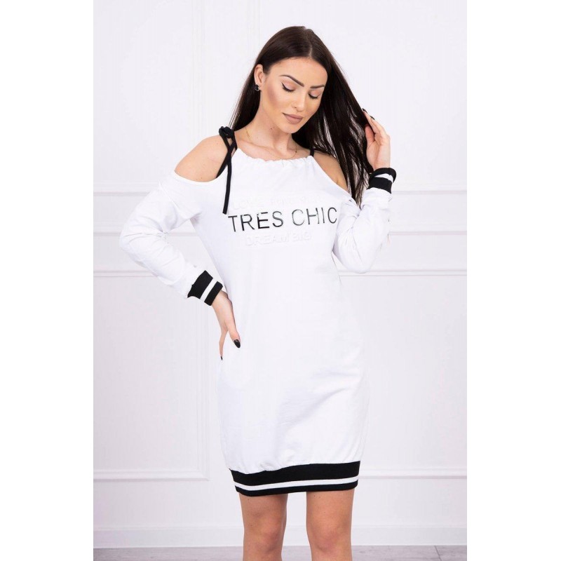 Biele dámske šaty 62182