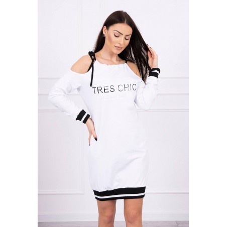 Biele dámske šaty 62182