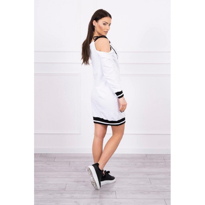 Biele dámske šaty 62182