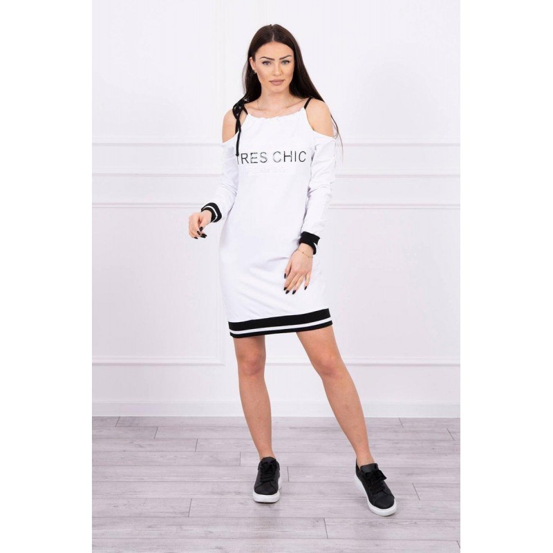 Biele dámske šaty 62182