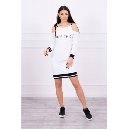 Biele dámske šaty 62182