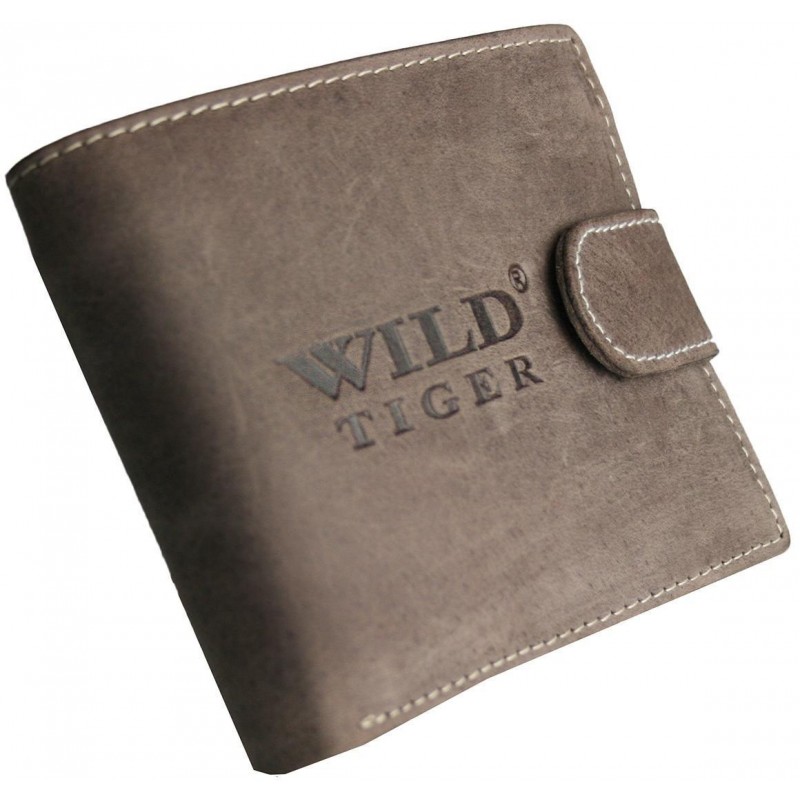 Pánska peňaženka z kože nubuk značky Wild Tiger AM-28-285N - tmavohnedá