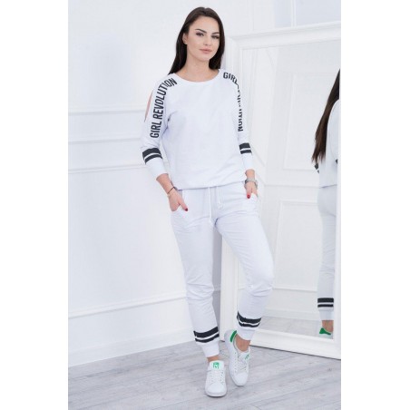 Dámska tepláková súprava Girl Revolution 8849 - biela