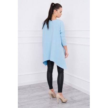 Dámska blúzka oversize 8875 - svetlomodrá