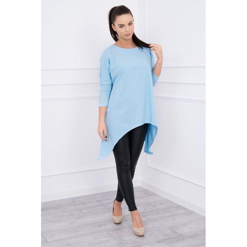 Dámska blúzka oversize 8875 - svetlomodrá