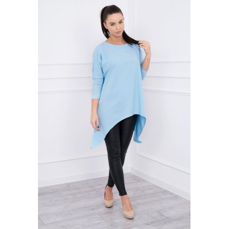 Dámska blúzka oversize 8875 - svetlomodrá