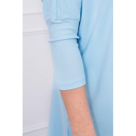 Dámska blúzka oversize 8875 - svetlomodrá