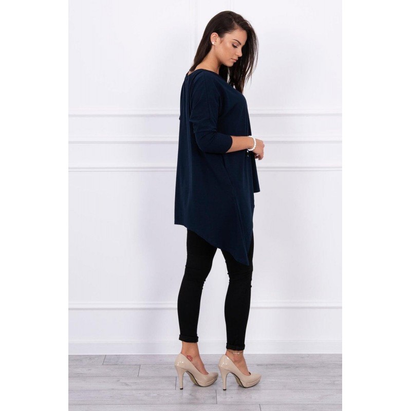 Dámska blúzka oversize 8875 - námornícka modrá
