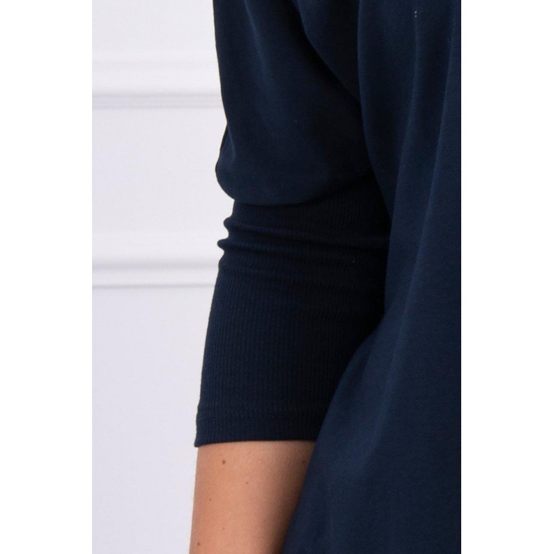 Dámska blúzka oversize 8875 - námornícka modrá