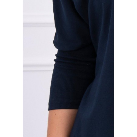 Dámska blúzka oversize 8875 - námornícka modrá