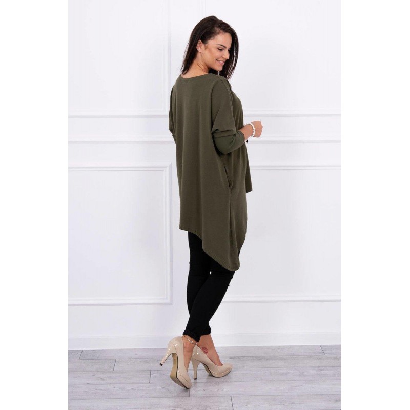 Dámska blúzka oversize 8875 - kaki