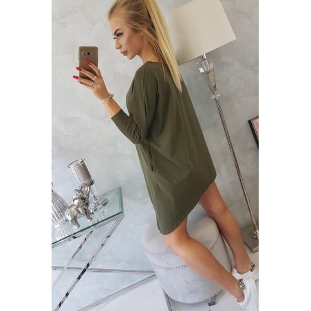 Dámska blúzka oversize 8875 - kaki