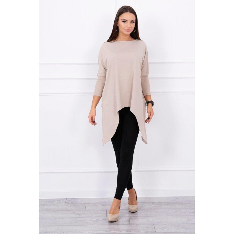 Dámska blúzka oversize 8875 - svetlobéžová